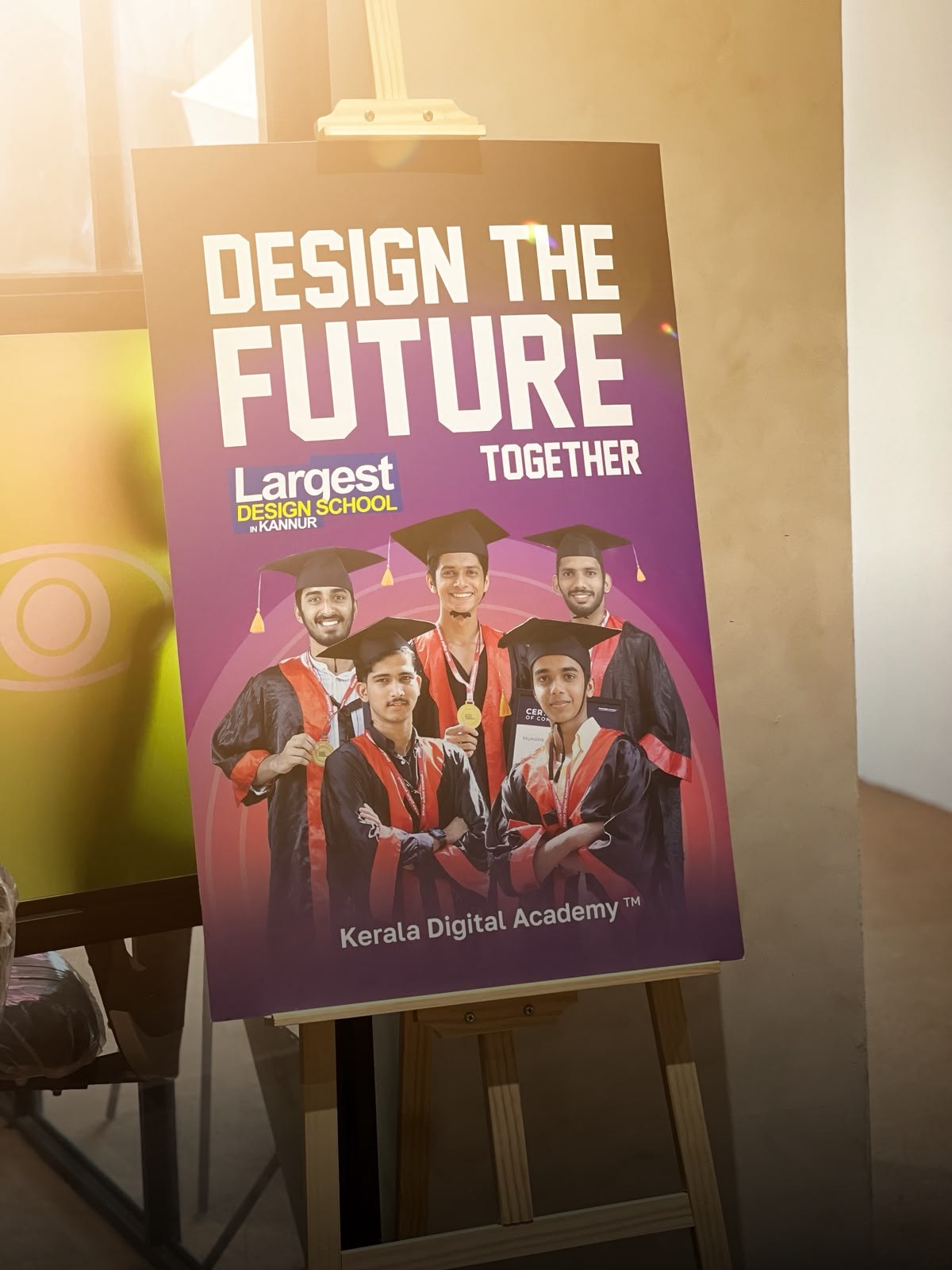 Kerala Digital Academy graduation poster, largest design school in Kannur
