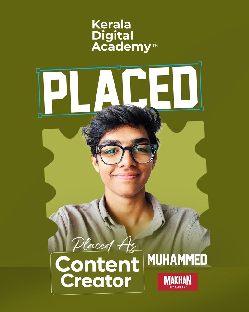 Muhammed, placed as Content Creator at Makhan Restaurant